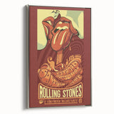 Retro Wall Art - Rolling Stones Concert Poster Santiago 2016