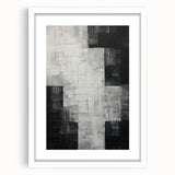 Abstract minimalist wall art framed in white mat, showcasing a modern design with soft color gradients, perfect for contemporary home decor. Ideal for enhancing living spaces with artistic flair.