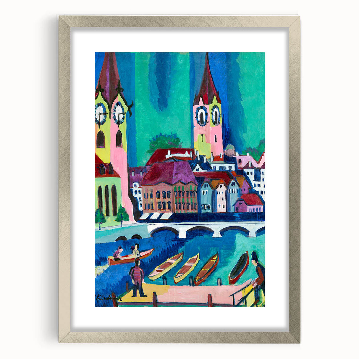 Expressionist Art of Zurich - Vibrant Abstract Expressionism Wall Art