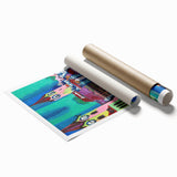 Expressionist Art of Zurich - Vibrant Abstract Expressionism Wall Art