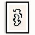 Abstract minimalist wall art framed with a mat, showcasing soft earth tones and geometric shapes, ideal for modern home decor and artistic enhancement.