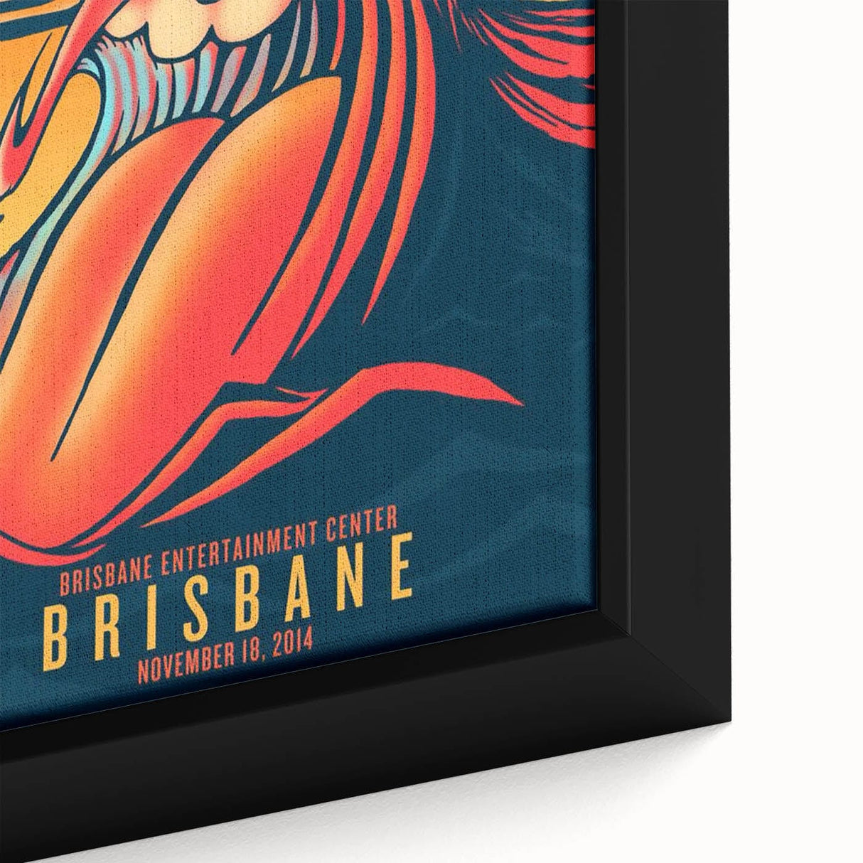 Retro Rolling Stones Poster - Brisbane 2014 Concert Art