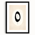 Abstract minimalist wall art featuring soft pastel colors, elegantly framed with a mat, perfect for modern home decor and enhancing interior aesthetics.