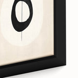 Abstract minimalist wall art design featuring soft pastel colors and geometric shapes, beautifully framed for modern home decor, showcasing intricate textures and layers.