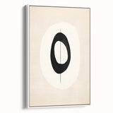 Framed abstract minimalist wall art featuring a white canvas with subtle textures, showcasing a contemporary design that enhances modern interiors. Ideal for stylish home decor.
