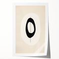 Abstract minimalist wall art print showcasing soft pastel colors and geometric shapes, elegantly rolled and ready for framing, ideal for modern home decor.