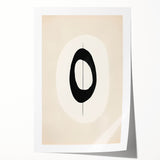 Abstract minimalist wall art print showcasing soft pastel colors and geometric shapes, elegantly rolled and ready for framing, ideal for modern home decor.