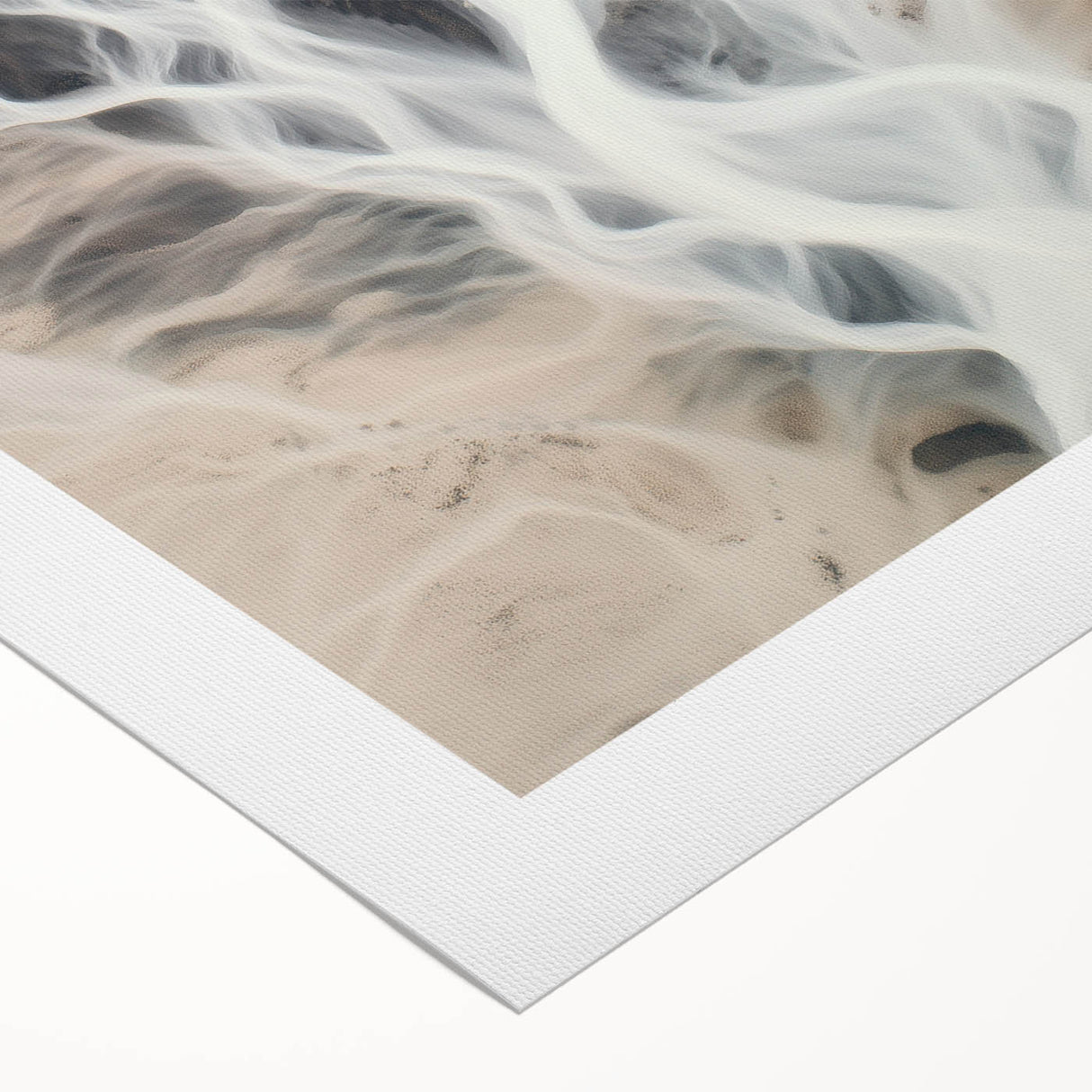 Aerial River Flow – Dynamic Abstract Nature Motion Wall Art