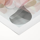 Abstract geometric rolled canvas artwork showcasing vibrant colors and intricate patterns, encapsulated in a protective cardboard tube for safe delivery.