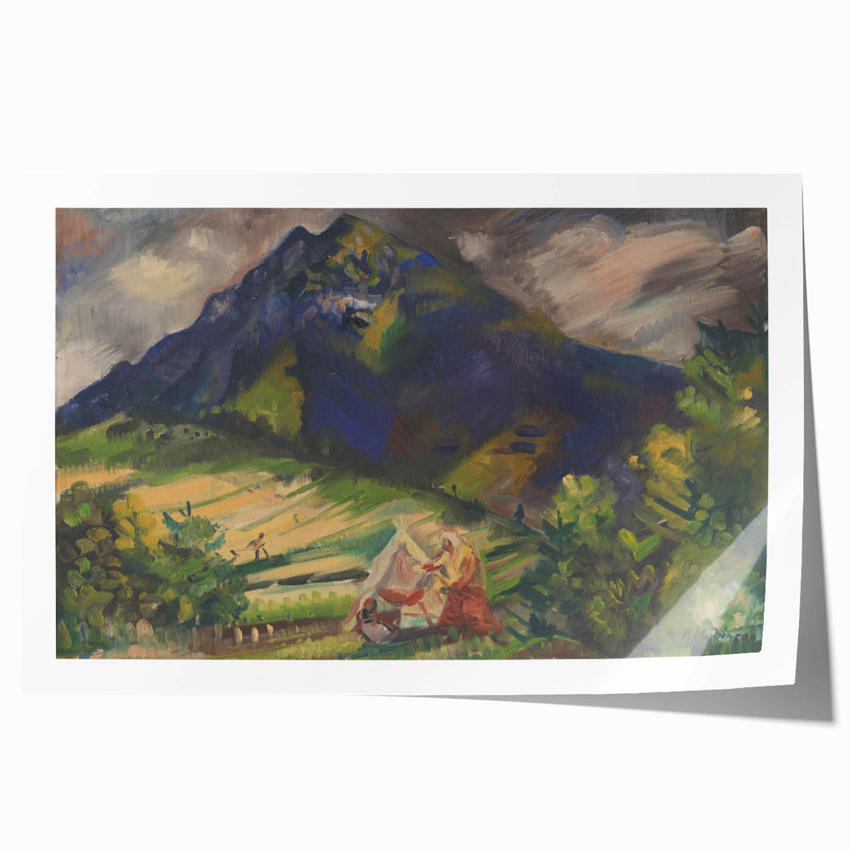 Expressionist Mountain Scene – Choc by Arnold Peter Weisz-Kubínčan