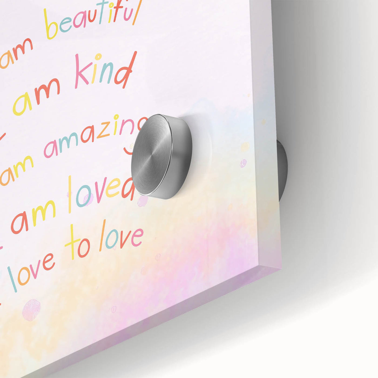 Nursery Wall Art – Inspirational Rainbow Print for Kids' Rooms