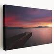 Large art print of an Albanian landscape on stretched canvas, featuring muted earth tones, ideal for kitchen wall art.