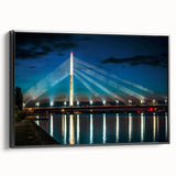 Black and white wall art featuring a vintage poster art style landscape of Latvia, ideal for bedroom decor, framed canvas.