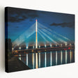 Scenic view of a European landscape in Latvia on a large stretched canvas, ideal for kitchen wall art.