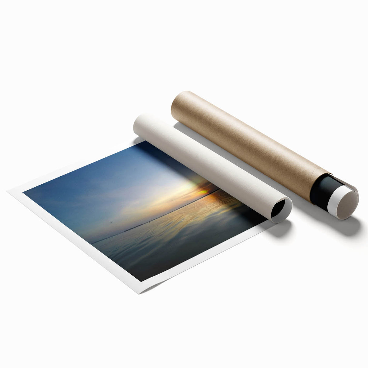 Extra large rolled print of Yucatan scenery with vibrant floral elements, ideal for classy bathroom wall art.
