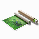 Extra large rolled canvas print featuring a floral art design in pastel shades, ideal for classy bathroom wall art.