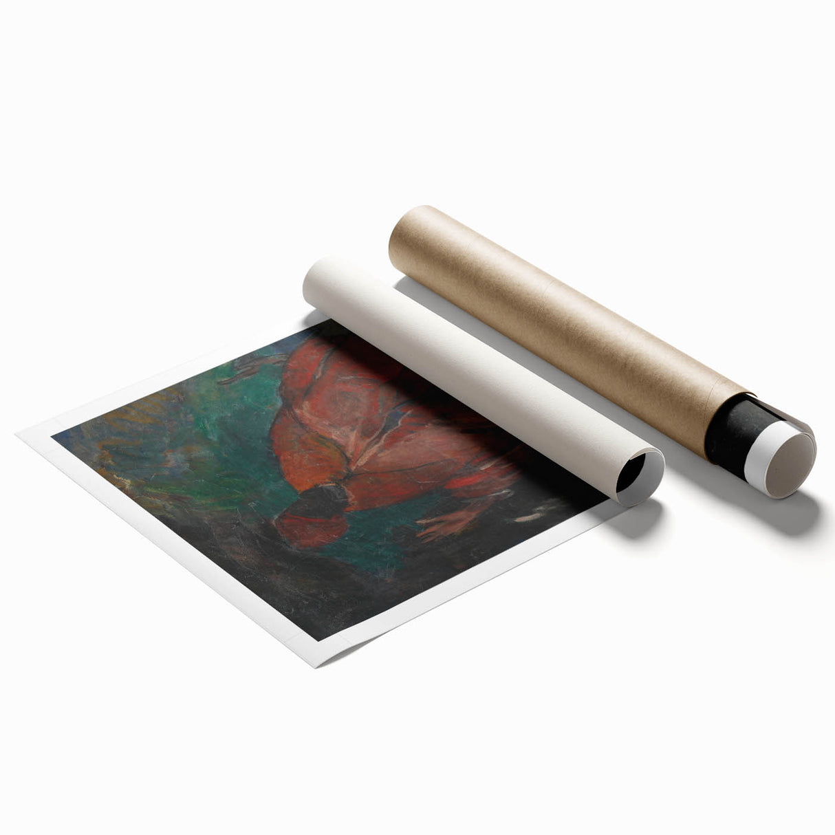 Dramatic Abstract Wall Art - The Black Prophet in Rich Dark Tones