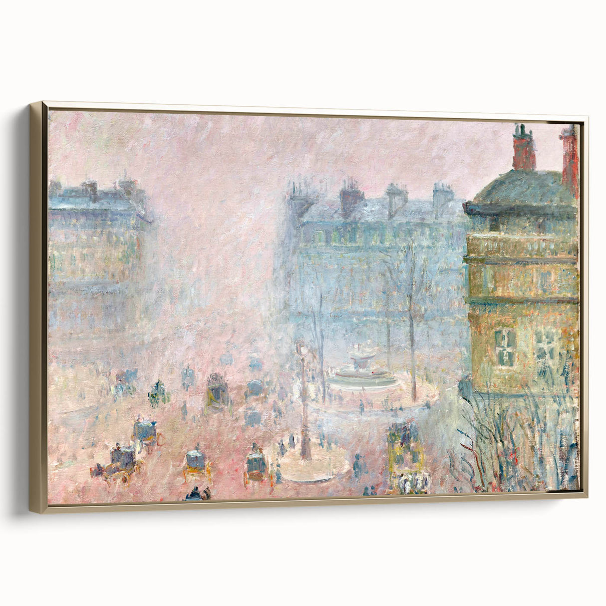 Impressionist Wall Art – Tranquil Garden with Blooming Flowers