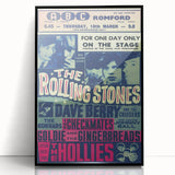 Rolling Stones 1960s Concert Poster - ABC Romford 1964 Show