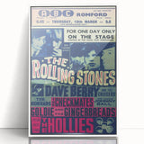 Rolling Stones 1960s Concert Poster - ABC Romford 1964 Show
