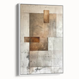 Abstract minimalist wall art framed canvas showcasing a sleek white design with subtle textures, ideal for modern home decor. Perfect for enhancing contemporary interiors.