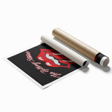 Rolling Stones Iconic Tongue Logo Retro Wall Art