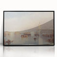 Romanticism Art: "Venice, The Dogana" Historical Landscape Canvas Print