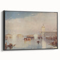 Romanticism Art: "Venice, The Dogana" Historical Landscape Canvas Print