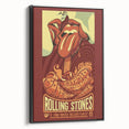 Rolling Stones 2016 Concert Poster - Santiago Chile Retro Art