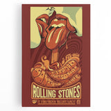 Rolling Stones 2016 Concert Poster - Santiago Chile Retro Art