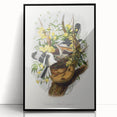 Romanticism Art: "Northern Mockingbird & Snake" Wildlife Canvas Print