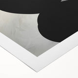 Abstract minimalist wall art on rolled canvas showcasing soft pastel colors and geometric shapes, ideal for modern home decor. Packaged securely in a cardboard tube for safe shipping.