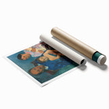 Paul Gauguin Family Portrait Wall Art - Polynesian Woman and Children