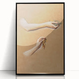 Romanticism Art: "Study of Arms" Sketch for Autumn Canvas Print