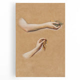 Romanticism Art: "Study of Arms" Sketch for Autumn Canvas Print