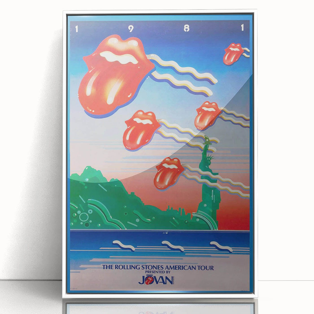 Rolling Stones 1981 American Tour Poster - Retro Rock Art