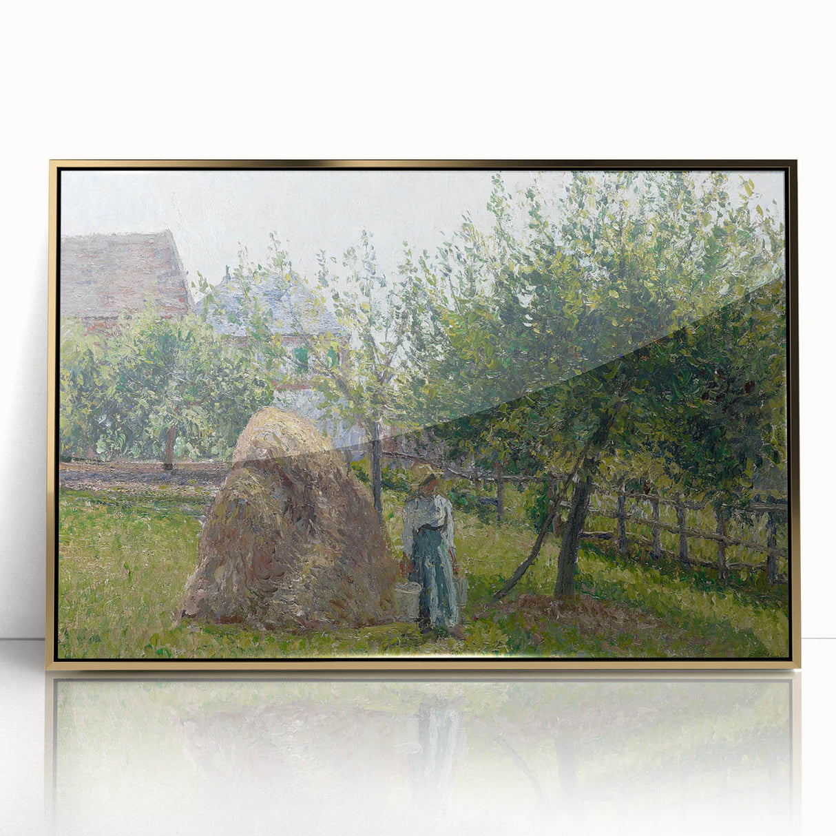 Impressionist Wall Art – Peaceful River with Vibrant Fall Colors