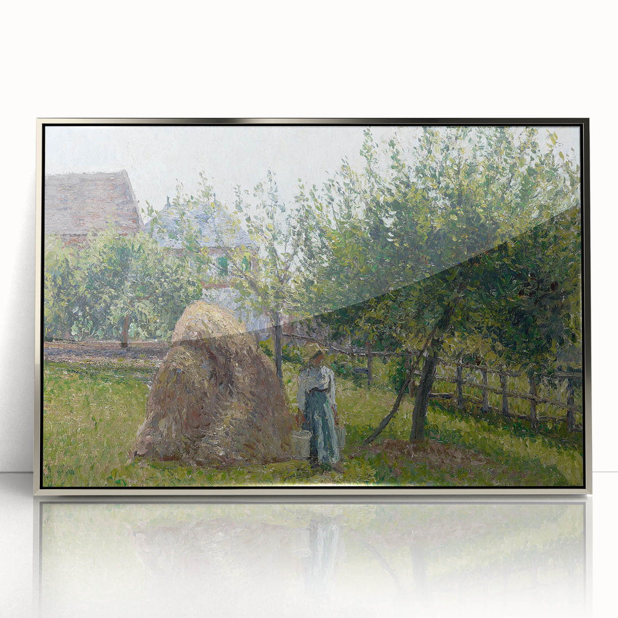 Impressionist Wall Art – Peaceful River with Vibrant Fall Colors