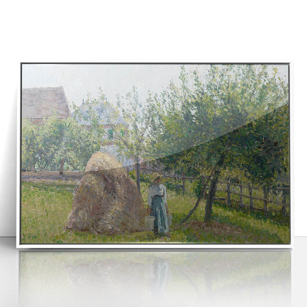 Impressionist Wall Art – Peaceful River with Vibrant Fall Colors