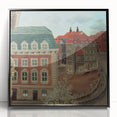 Charming Modern Cityscape Art – Classic Architectural Street View Decor