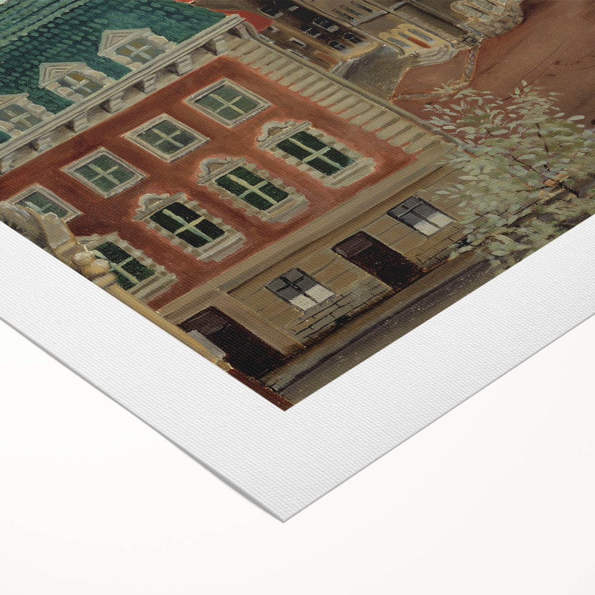 Charming Modern Cityscape Art – Classic Architectural Street View Decor