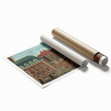Charming Modern Cityscape Art – Classic Architectural Street View Decor