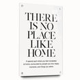 "There is No Place Like Home" Typography Canvas Art