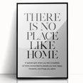"There is No Place Like Home" Typography Canvas Art