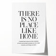 "There is No Place Like Home" Typography Canvas Art