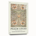 Biblical Typography Wall Art - Psalm 119:103 Floral Canvas Print