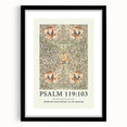 Biblical Typography Wall Art - Psalm 119:103 Floral Canvas Print