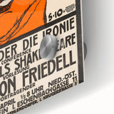 Dynamic Art Deco Wall Art - Bold Portrait of Dr. Egon Friedell Poster