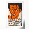 Dynamic Art Deco Wall Art - Bold Portrait of Dr. Egon Friedell Poster