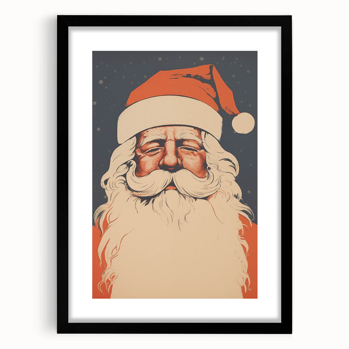 Retro Santa Claus – Vintage Christmas Canvas Art